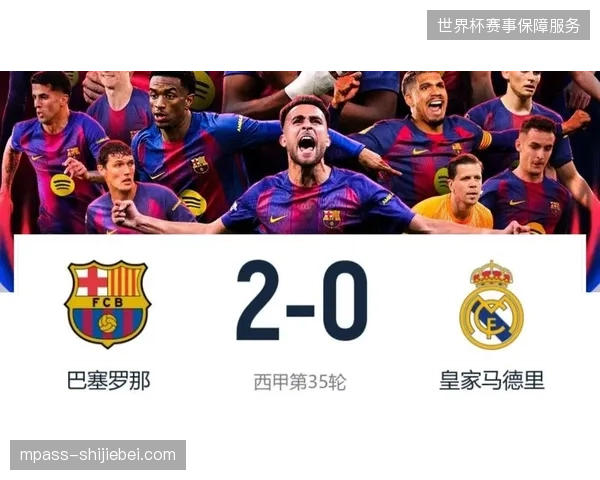 巴塞罗那在关键的国家德比中2-0击败皇马，提前三轮锁定联赛冠军